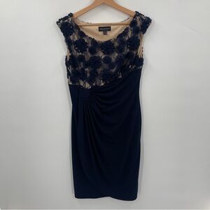 Connected Apparel Blue Dress size 8p